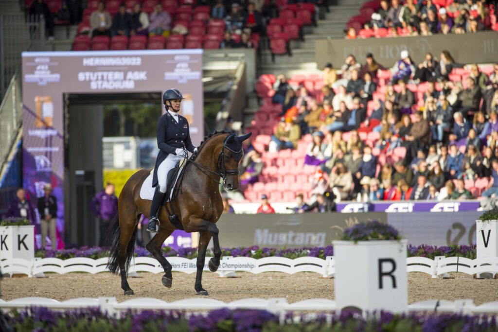 Yvonne Losos de Muniz (DOM) - Aquamarijn
ECCO FEI World Championships - Herning - Denmark 2022
© DigiShots